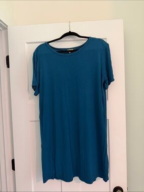 Piko 1988 Teal Short Sleeve Tee Dress